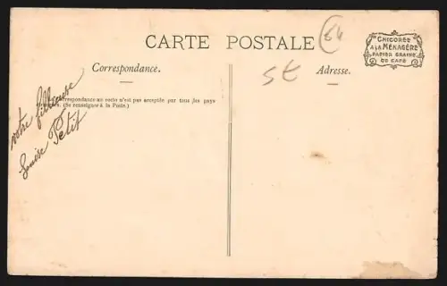 AK Asasp /Vallée d`Aspe, Vue générale avec bergers et troupeau sur un chemin de campagne