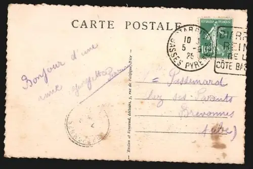 AK Biarritz, Hôtel du Palais, Ancienne Résidence impériale