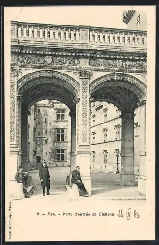 AK Pau, Porte d`entrée du Château