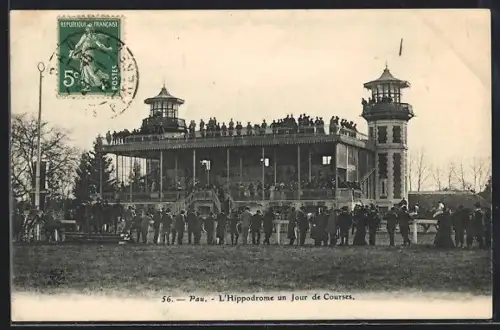 AK Pau, L`Hippodrome un jour de courses