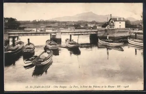 AK St-Jean-de-Luz, Le Port, le Pont des Piétons et la Rhune
