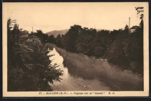 AK Mauléon /B.-P., Paysage sur le Saison