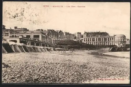 AK Biarritz, Les Deux Casinos et la plage animée