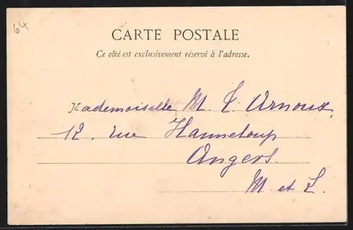 AK Bayonne, Le Pont à la Citadelle avec bateaux amarrés