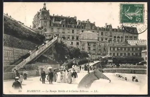 AK Biarritz, La Rampe Mobile et le Casino Bellevue