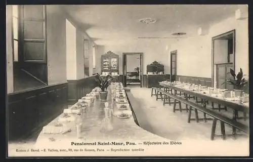 AK Pau, Pensionnat Saint-Maur, Réfectoire des Élèves
