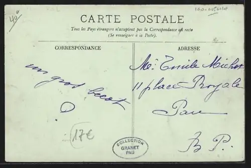 AK Pau, Procession de la Fête-Dieu, Place Royale