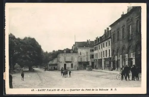 AK Saint Palais /B.-P., Quartier du Pont de la Bidouze
