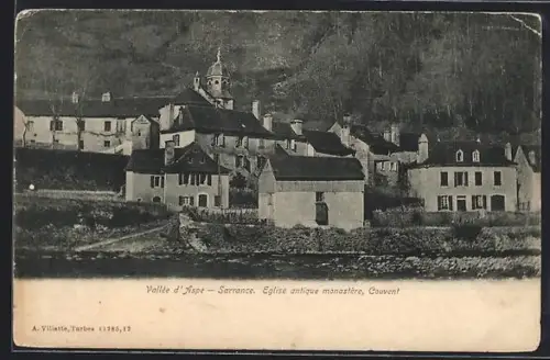 AK Sarrance, Église antique monastère, Couvent dans la vallée d`Aspe