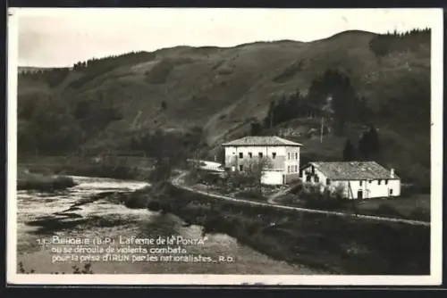 AK Béhobie /B.P., La ferme de la Ponta, lieu de violents combats pour la prise d`Irun par les nationalistes