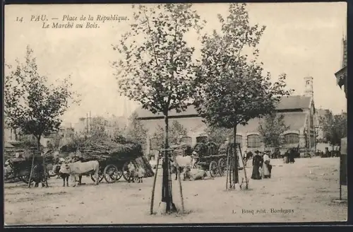AK Pau, Place de la République, Le Marché au Bois
