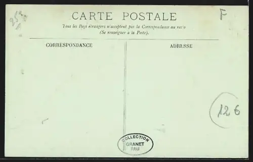 AK Pau, La Rue de la Préfecture animée avec passants et charrettes
