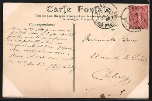 AK Pau, Le Vélodrome avec bâtiment entouré d`arbres