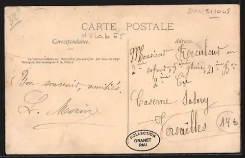 AK Pau, La Musique du Régiment, 18e d`Infanterie