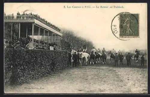 AK Pau, Les Courses à Pau, Le Retour au Paddock
