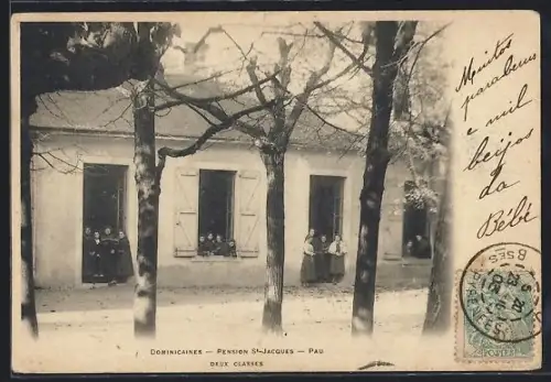AK Pau, Dominicaines, Pension St-Jacques, Deux classes