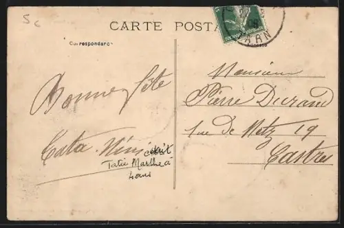 AK Monestiés /Tarn, Vue générale