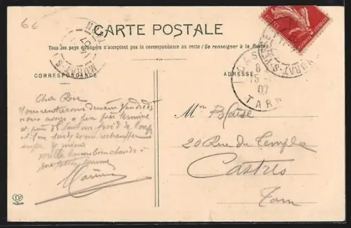 AK Murat-sur-Vèbre /Tarn, Le Gouffre du Vicaire et vue sur le village