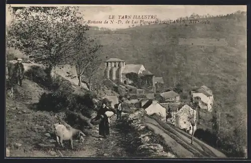 AK Tanus /Tarn, Église romane de N.-D. de Las Planques, XIIe siècle