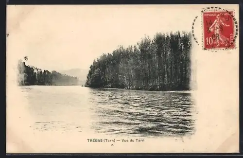 AK Trébas /Tarn, Vue du Tarn