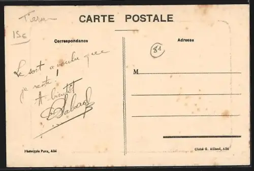 AK Castres /Le Sidobre, Le Roc d`Afégnal, Carrière de granit