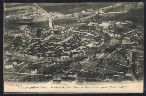 AK Labruguière /Tarn, Vue générale à 230m au-dessus du sol, procédé d`Arthur Batut