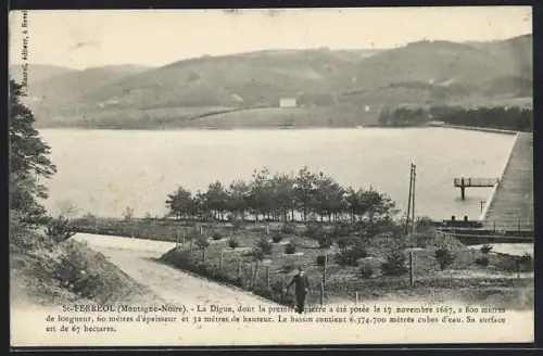 AK St-Ferréol /Montagne-Noire, La Digue et le bassin de la Montagne Noire