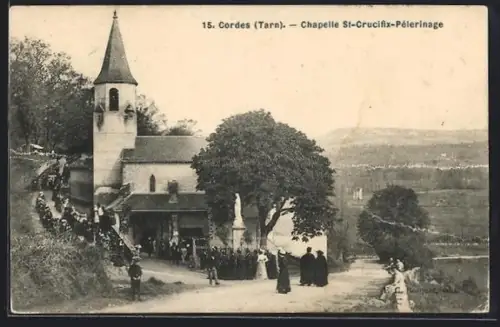 AK Cordes /Tarn, Chapelle St-Crucifix-Pèlerinage