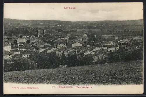 AK Graulhet, Vue générale de la ville et des environs