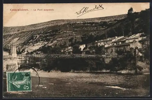 AK Caucalières, Le Pont suspendu
