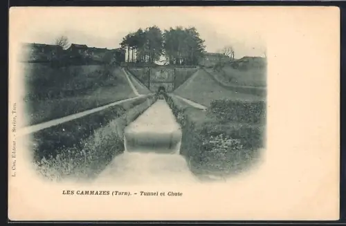 AK Les Cammazes /Tarn, Tunnel et Chute