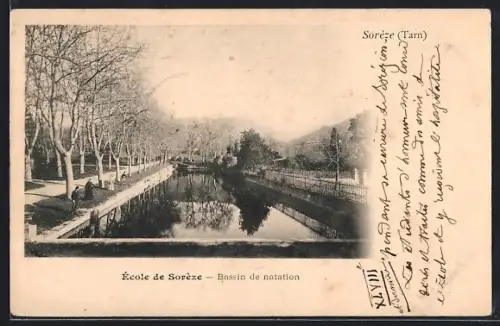 AK Sorèze /Tarn, École de Sorèze, Bassin de natation