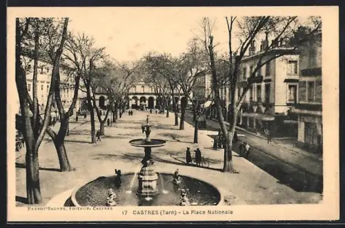 AK Castres /Tarn, La Place Nationale