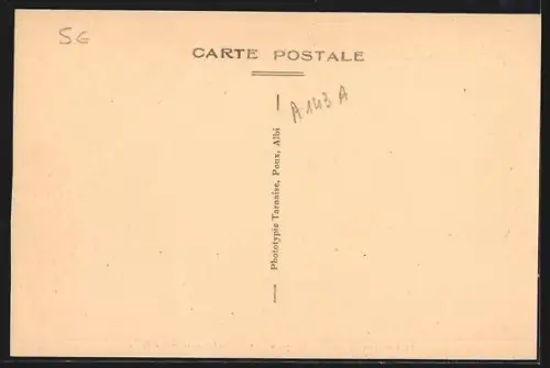 AK Brassac, Quai de la Fourtounarié avec vue sur le pont et la rivière