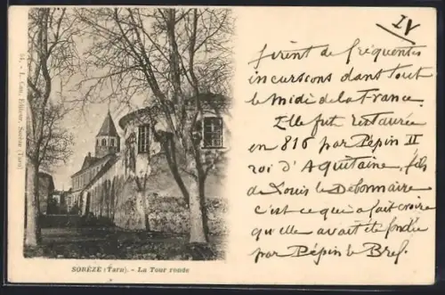 AK Sorèze /Tarn, La Tour ronde