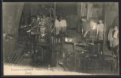 AK Carmaux, Travail à la main, Verreries