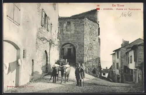 AK Cordes /Tarn, Porte du Vainqueur