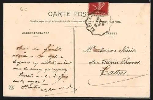 AK Briatexte, Bords du Dadou, Moulin et pont du Chemin de Fer