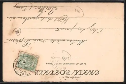 AK Rabastens, Mairie sur la Promenade