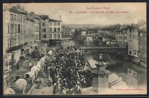 AK Castres /Tarn, Le Marché au bord de l`Agout