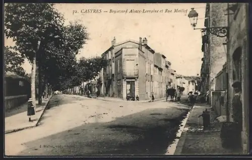 AK Castres, Boulevard Alsace-Lorraine et Rue Maillot
