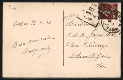 AK Castres, Entrée de la rue du Milieu