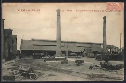 AK Albi, Vue exterieure des Fours a la Verrerie ouvriere