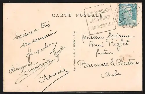 AK Puylaurens, Avenue de Castres et le Monument aux Morts