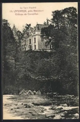 AK Lafenasse /Réalmont, Château de Corneillan vue depuis la rivière