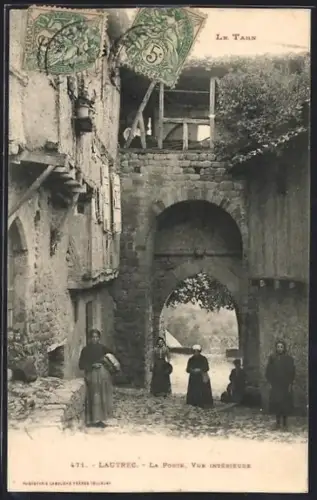 AK Lautrec, La Porte, vue intérieure