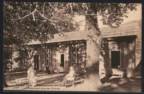 AK Trebas /Tarn, Etablissement des Bains, Le Restaurant sous les Tilleuls