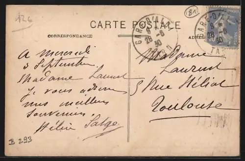 AK Trebas /Tarn, Etablissement des Bains, Le Restaurant sous les Tilleuls