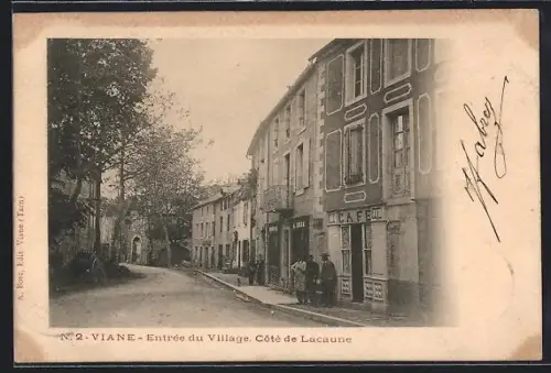 AK Viane, Entrée du Village côté de Lacaune