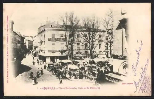 AK Castres, Place Nationale, Coin de la Fontaine